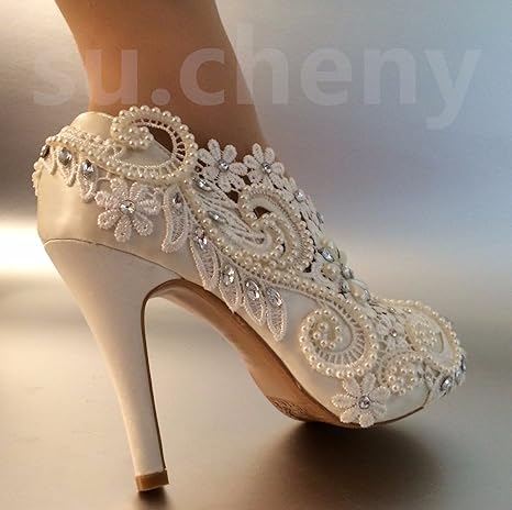 cream wedding shoes uk
