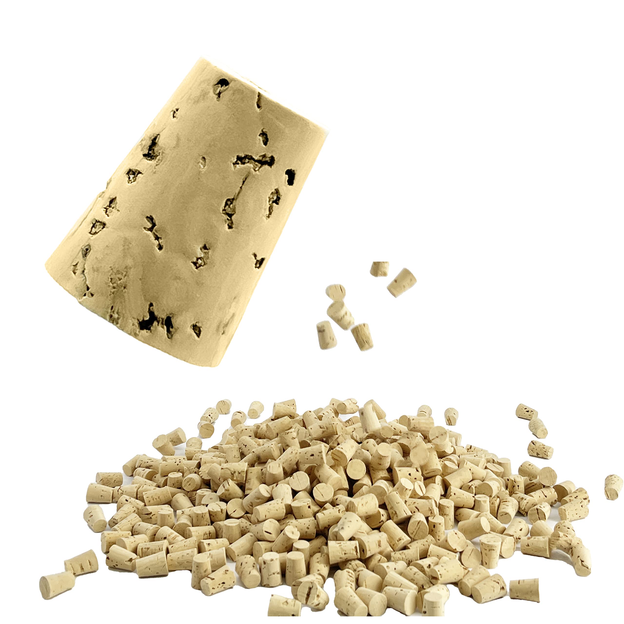 Photo 1 of The Dreidel Company 50 Small Mini Cork Plugs Cork Tops Stoppers Tapered Cork Bottle For DIY Craft Projects, 50 Corks