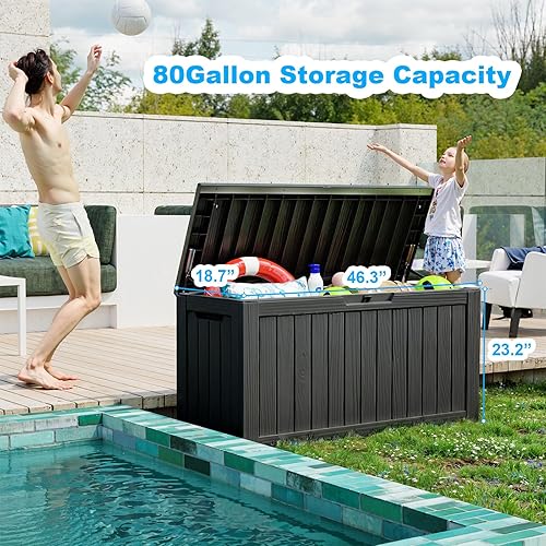 Outdoor Furniture Amazon Garden Cushion Storage Box EasyUp 80