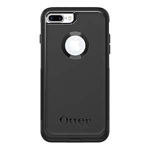 OtterBox COMMUTER SERIES Case foriPhone 8 Plus & iPhone 7 Plus (ONLY) - Retail Packaging - BLACK