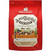 Stella &amp; Chewy's SuperBlends Raw Blend Wholesome Grains Grass-Fed Beef, Beef Liver &amp; Lamb Recipe with Superfoods, 21 lb. Bag