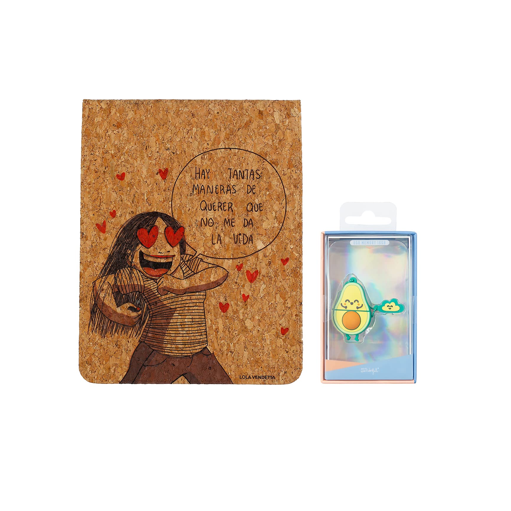 Querer Universal 11" Case + USB Pendrive 16GB Avocado