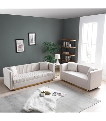 LOUVREDO sofill-e Ｄecor Amazon.com: ivoros Velvet Modular Sectional Sofa with