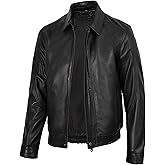 Decrum leather Bomber jacket men - Real Lambskin Fashion Leather Jacket Men