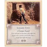 Tabletop Monthly Longest Turn Card compatible with Catan's Settlers of Catan 5th Edition, Seafarers, Cities and Knights and Catan Expansions