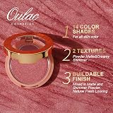Oulac Shimmer Blusher F06 Pinky Ice Light Skin Hydrating Long-Lasting Vegan view 6