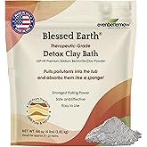 Blessed Earth Detox Clay Bath, 100% Pure Sodium Bentonite Therapeutic Grade – Cleansing and Purifying, by Evenbetternow LLC, 4 lb (64 oz)