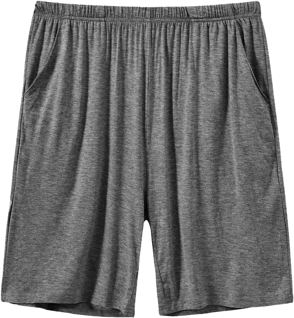 JINSHI Men’s Pajama Shorts Comfortable Lounge Sleep Shorts with Pockets