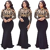 Maxi Spring Dress Women with Train Evening wear Casual Formal Cocktail Gala Elegant Long Sleeve Bodycon Party