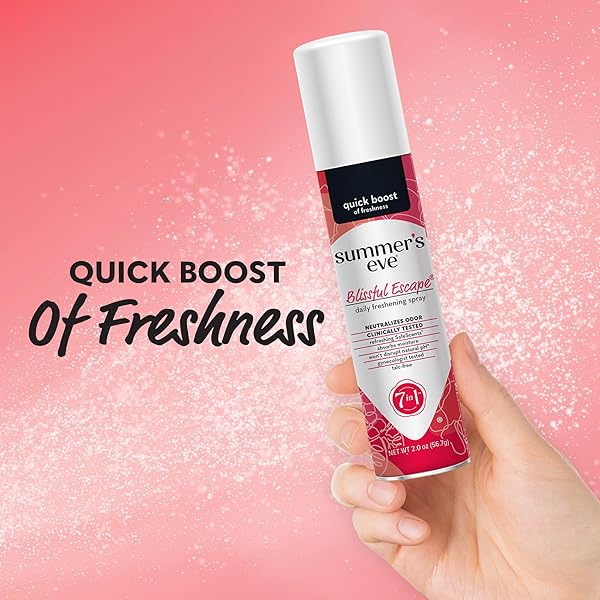 SUMMER’S EVE BLISSFUL ESCAPE DAILY REFRESHING FEMININE SPRAY, 2 OZ