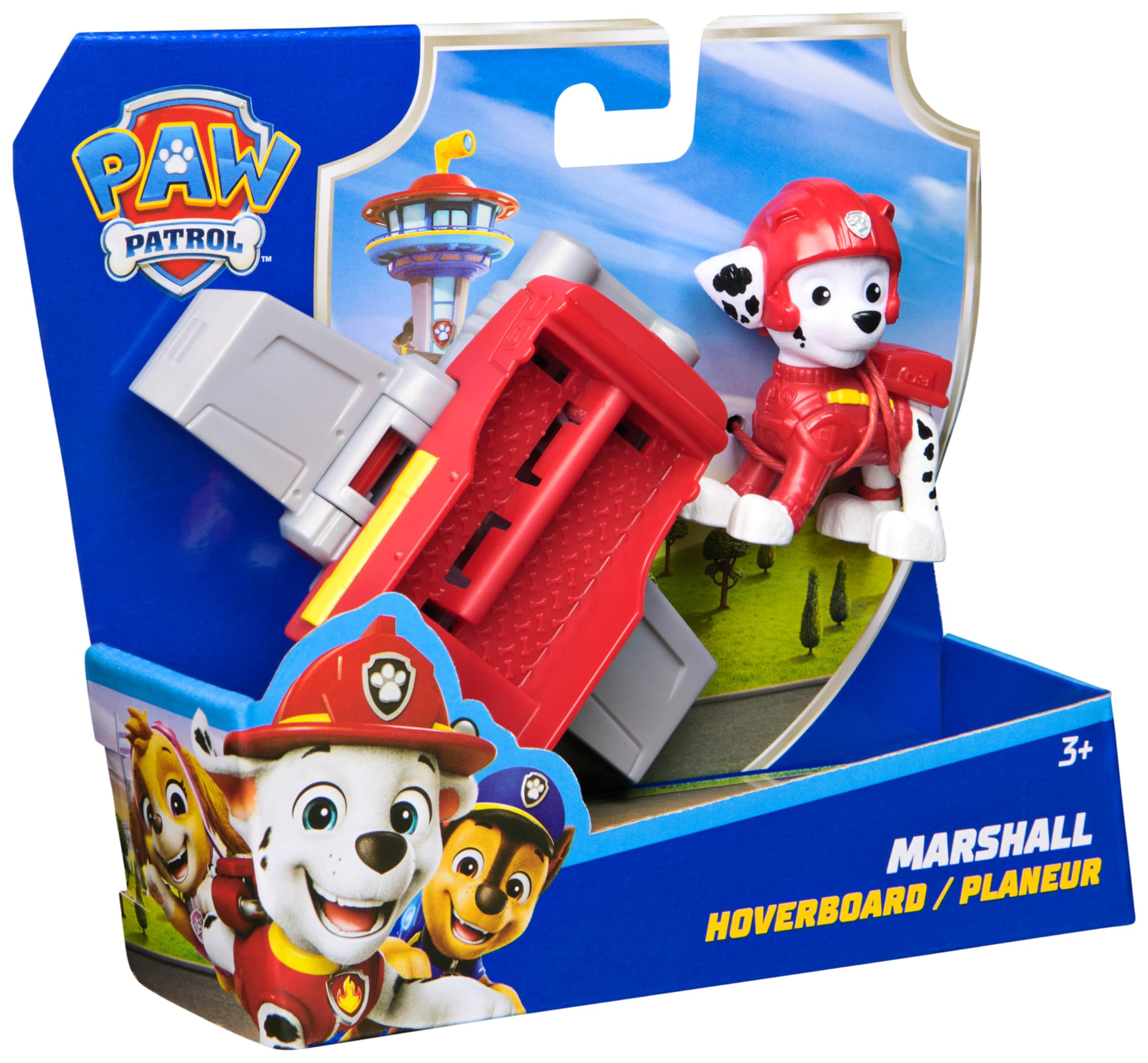 PAW PATROL, Marshall Action Pup, Spielfigur mit Mini-Rettungsflugzeug mit ausklappbaren Flügeln, Spielzeug für Kinder ab 3 Jahren 9