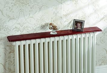 White Rounded Radiator Shelf 48x6 Inch 1200x150x18mm Mastershelf
