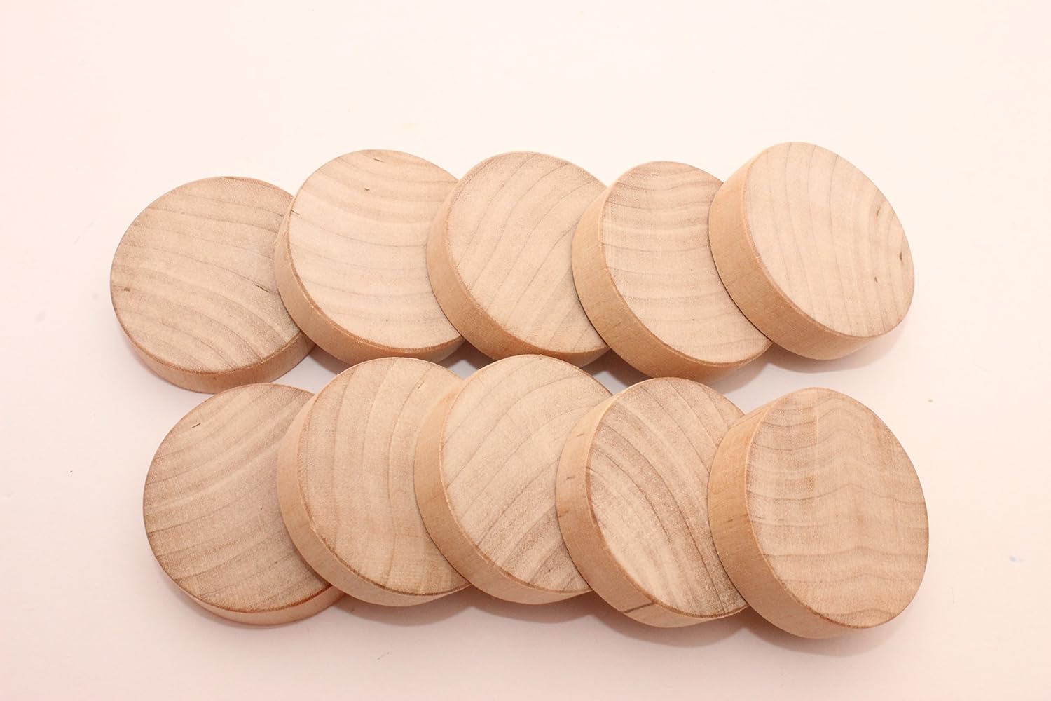 Set of 40 birch wood discs 1,5" / 3,7cm Wooden coins Birch wooden