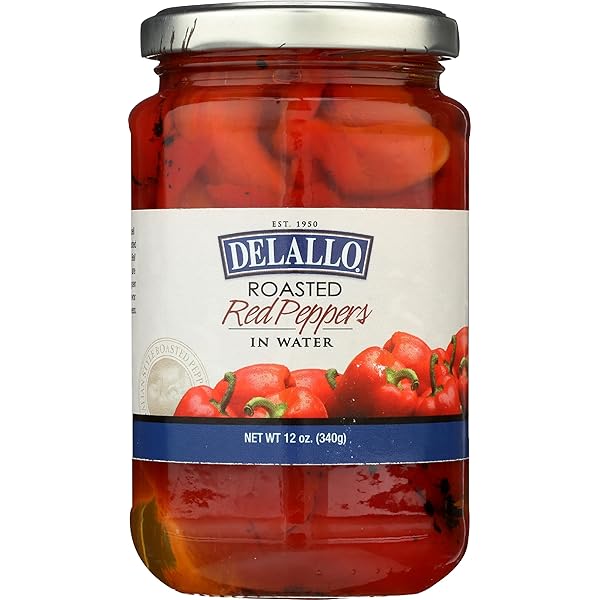 Cooks & Co Poivrons Rouges Rôtis 460g - Lot De 6 - Pour Salades, Pizzas, Antipasti