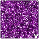 BeadTin Lilac Transparent 11mm TriBead Plastic Craft Beads (500pcs)