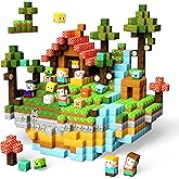 GobiDex 100PCS Magnetic Blocks Prtend Play Playset, Build Magwonder Farm World with STEM Building Toys, Preschool Sensory Gift for Birthday