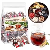 MQUPIN Ginseng Seven Treasure Tea, 25 Bags Kidney Teabag Formula Ginseng Seven Treasure Tea, 7 Precious Chinese Herbal Ingredients Formula, Natural Kidney Detox Cleanse for Women & Men