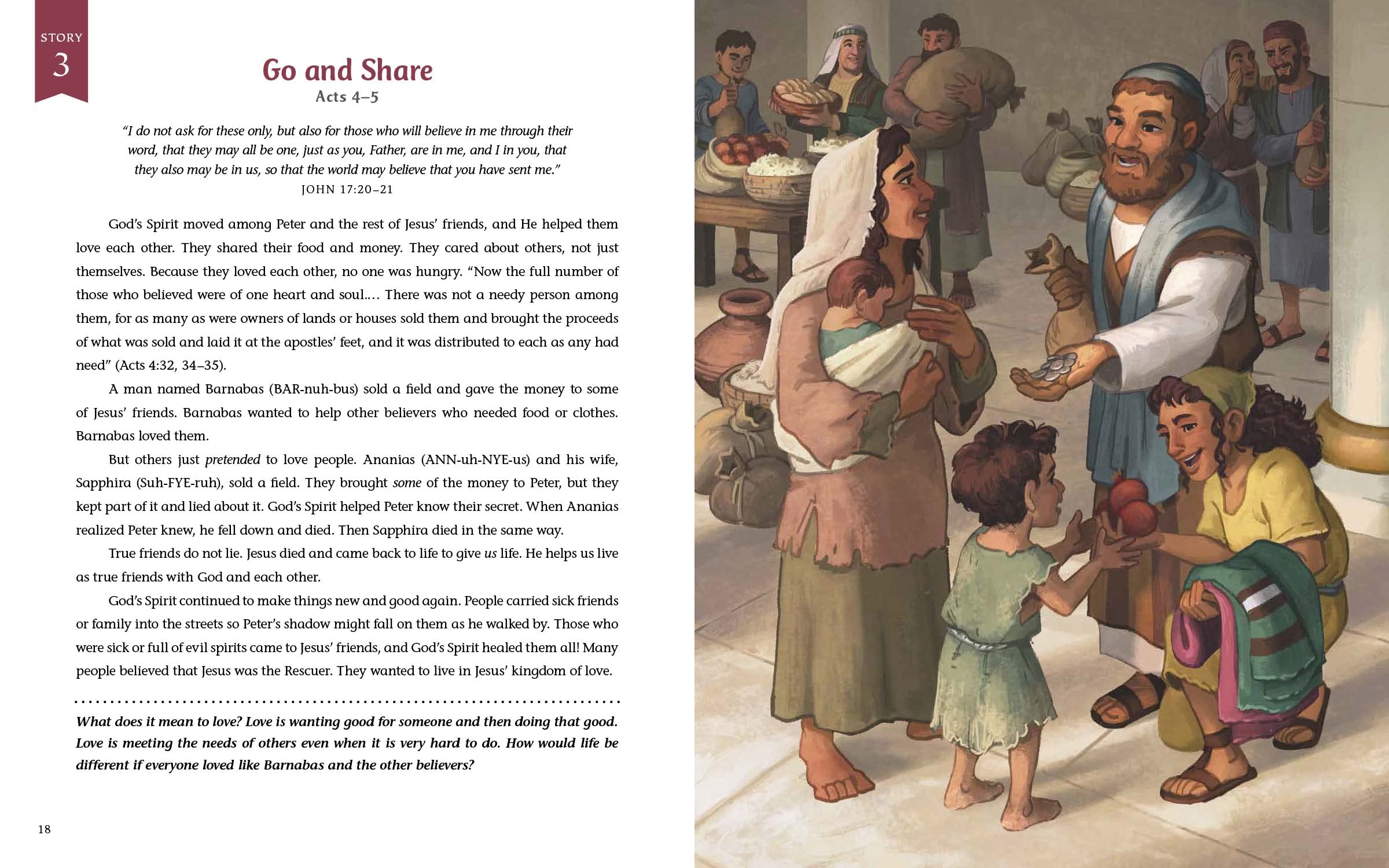 The Go-and-Tell Storybook: 30 Bible Stories Showing Why We Share about Jesus (A Post-Easter Family Devotional about the Acts of the Apostles) (Bible Storybook Series)