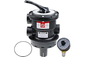 LEVANLIGHTING SP0714T Top-Mount Multiport Valve Compatible with Hayward Above-Ground Pro or VL Series Sand Filter Featuring a