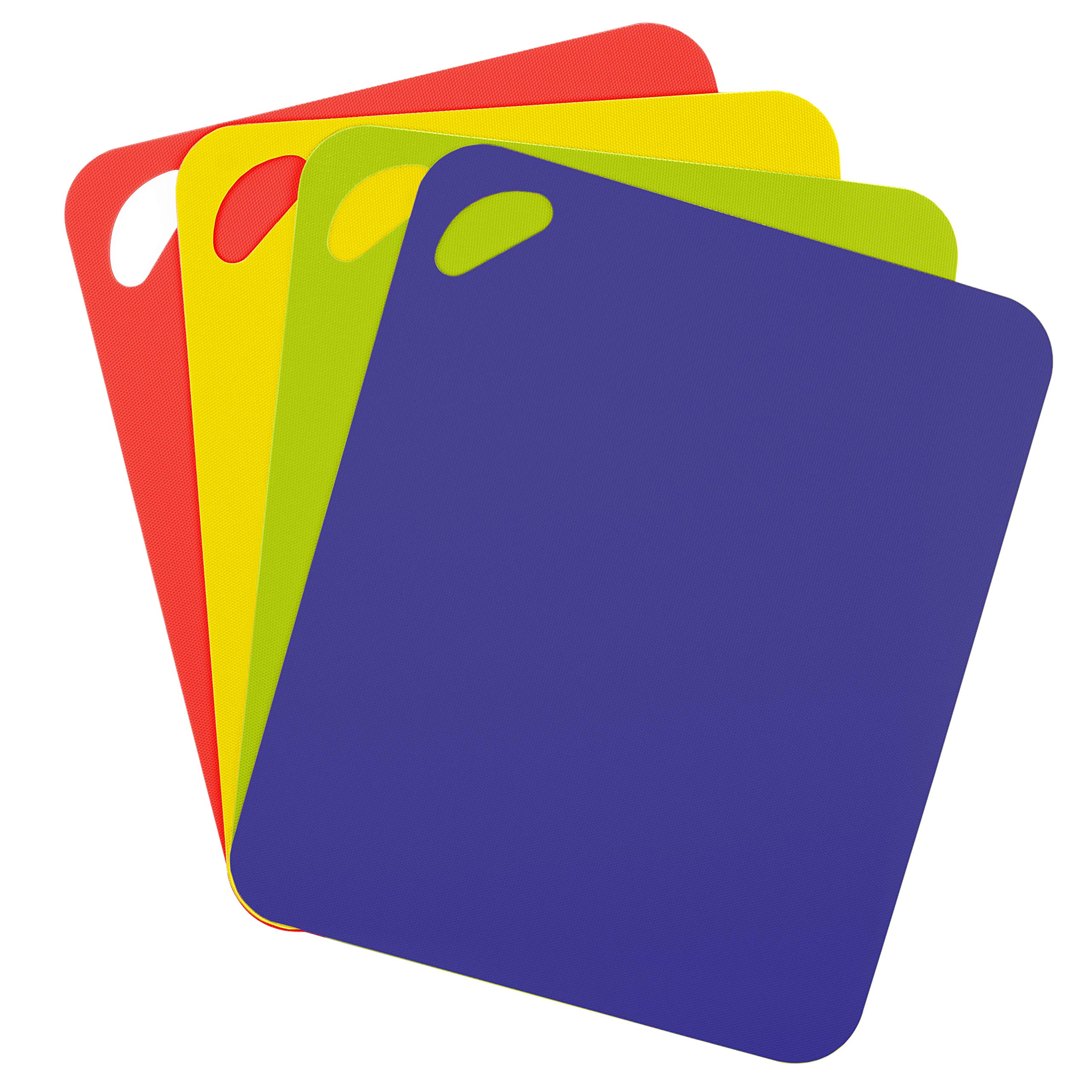 Photo 1 of Dexas Heavy Duty Grippmat Flexible Cutting Board Set of Four, 11.5 x 14 inches, Blue, Green, Yellow and Red,6554PK