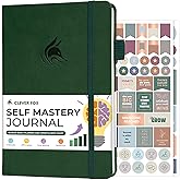 Clever Fox Self Mastery Journal – Guided Daily Reflection & Self Improvement Journal with Prompts – Journaling Notebook for Women & Men (Forest Green)