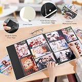 DazSpirit 6x4 Inch Photo Album 600 Photos Linen Cover Display Window view 6