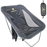 EASDRIL Ultralight Folding Camping Chair Low Lightweight Foldable Camp Chairs with Carry Bag for Hiking, Backpacking, Picnic, Outdoor Concert, Sports Events, Beach