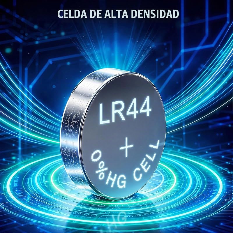 24 X Pilas LR44 AG13 de 1,5 V, Pilas de Botón Alcalinas A76, 357, LR44H, SR44 para Relojes — foto 6 de 7