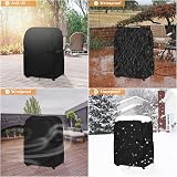 Dokon Premium Barbecue Cover Waterproof Heavy Duty 76x66x109cm Black view 3