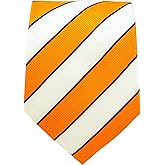 College Striped Ties for Men - Woven Necktie - Mens Ties Neck Tie by Scott Allan