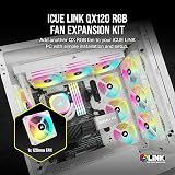 Corsair iCUE LINK QX120 RGB 120mm Magnetic Dome Fan White view 2