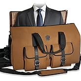 WELKINLAND 48H Garment Duffle Bags For Travel,10-Pockets Carry On Garment Bag, 3 Suit Travel Bags, 62L 2-In-1 Garment Duffel Bag, Convertible Garment bag, Boardable Garment Bag