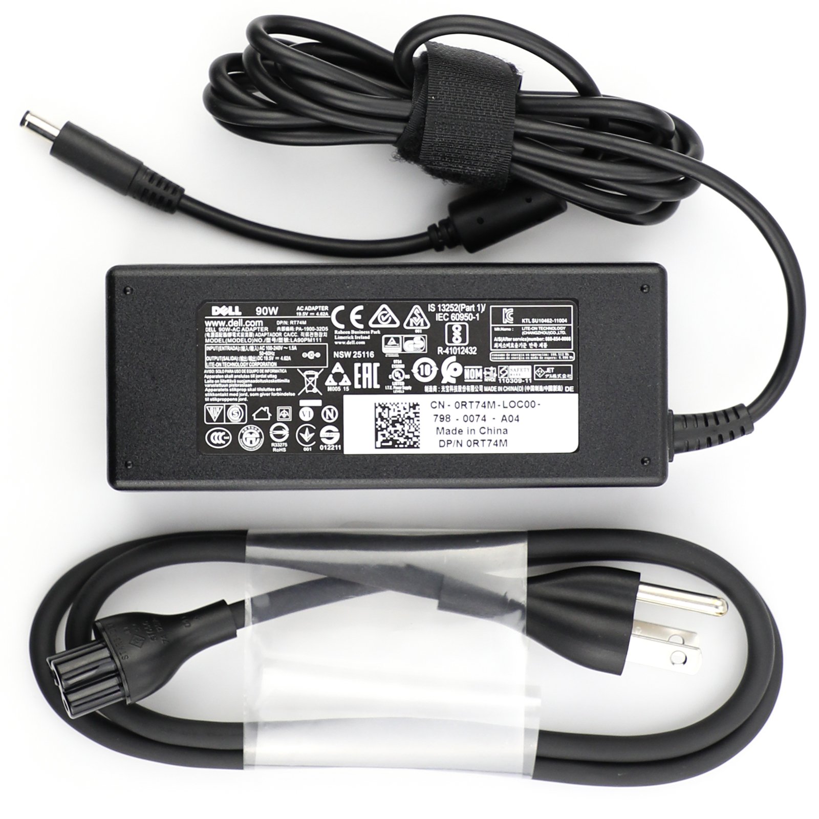 Photo 1 of Dell 90W Replacement AC Adapter for Dell XPS 13 (L321X) / (L322x), 13 (9343), XPS 12 (9Q23) / (9Q33), 11 (9P33), 100% Compatible with P/N: RT74M, 0RT74M, VRJN1, LA90PM111, PA-1900-32D5