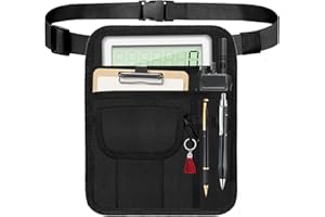 Solaradgy Premium Server Pouch, Beautyflier Waist Apron for Cash Adjustable Belt Waitress Apron with Pockets & Buckle Utility Server Accessories Bag Ideal for Busy Environments