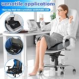 POOTACK Memory Foam Seat Cushion Office Chair Car Seat Non-Slip Pad view 4