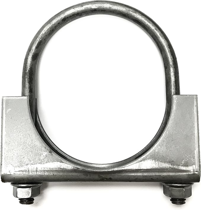 Heavy Duty Saddle Style UBolt Muffler Clamps with AntiRust Coat and