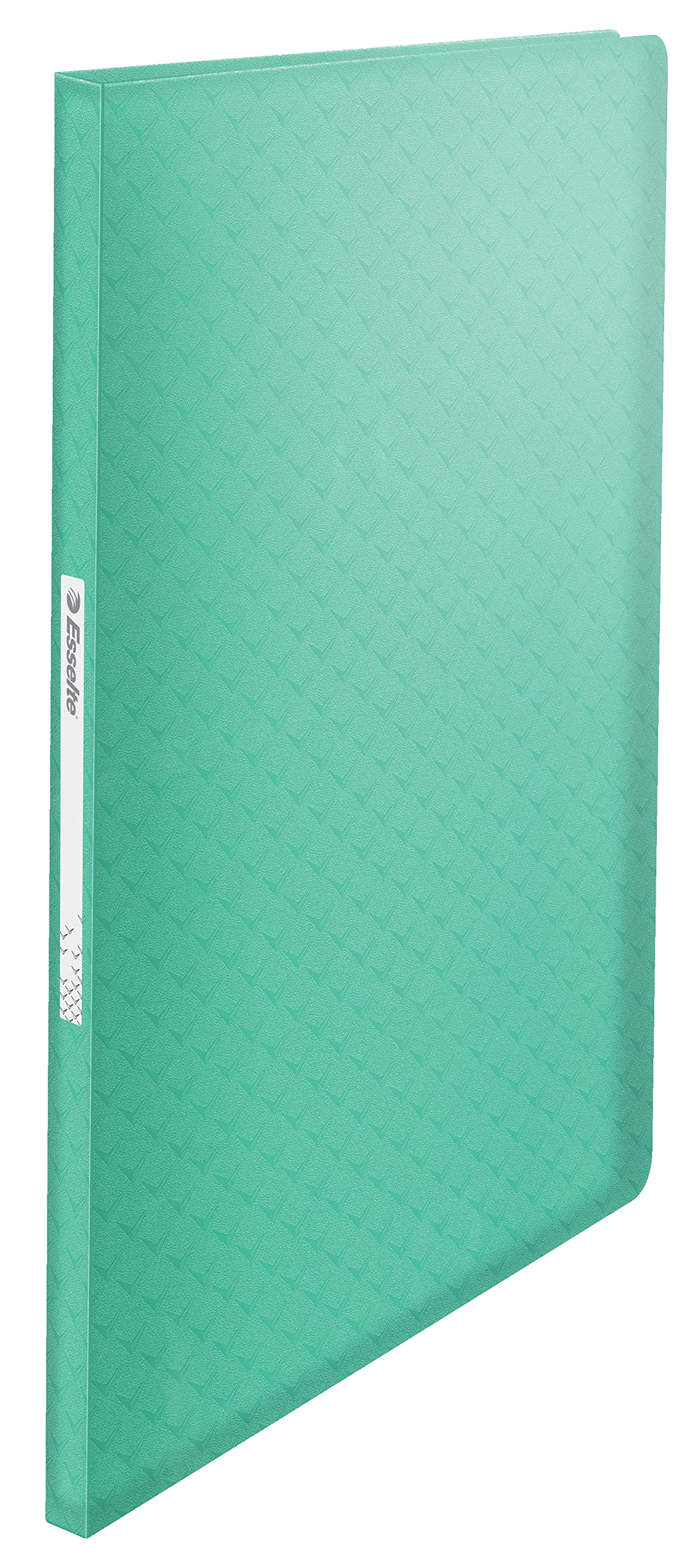 Esselte A4 Display Book With 40 Pockets, 80 Sheet Capacity, For Presenting & Storing Papers/Documents, Home/Office, Embossed Pattern, Colour'Breeze Range, Green, 626228