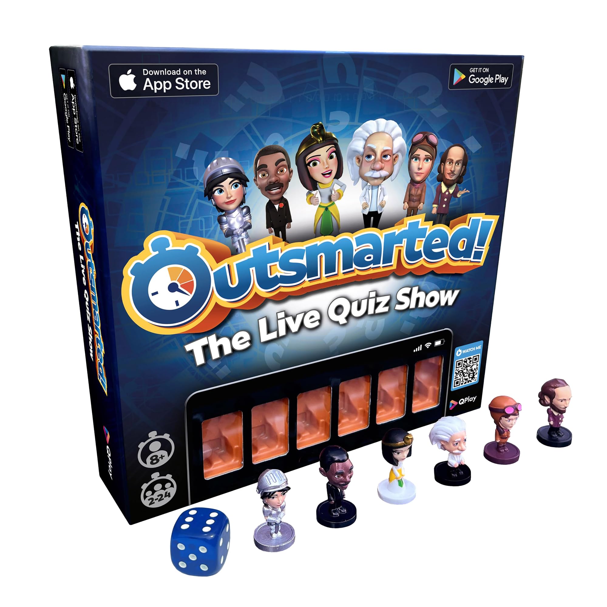 Outsmarted - The App-Connected TV Quiz-Show Board Game | Kids, Teens & Adults | Next-Level Game Night for Family & Friends | 2–24 Players | Age 8+ | 10,000+ Questions | 2026 Edition