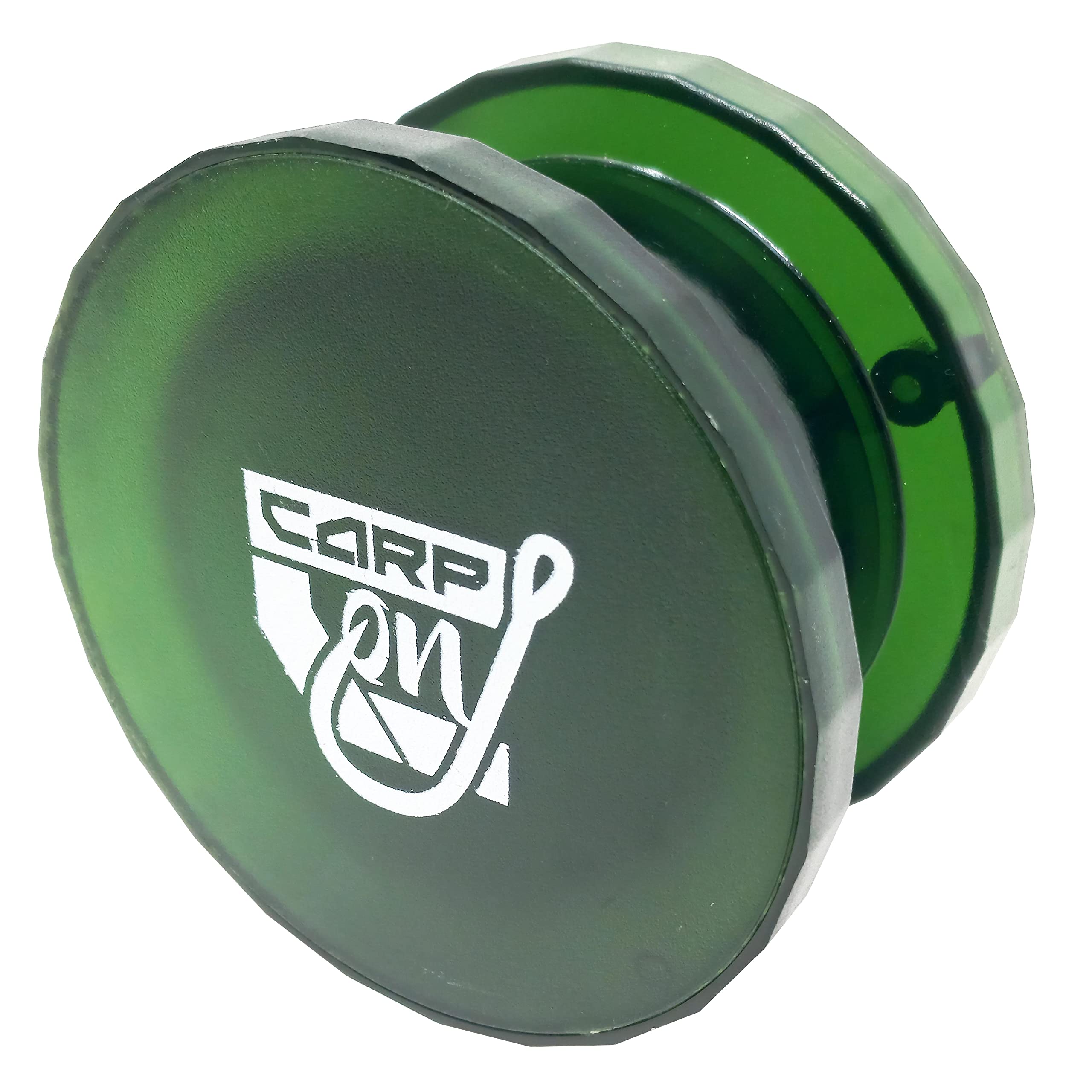 CARP ON - Fishing Bait Grinder Crusher Made from Quality Plastic - Half Green - for Boilies and Pellets [36-4688]