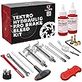 BleedZone Pro Bleed Kit for Tektro Hydraulic Brakes and TRP Hydraulic Brakes with 120ml Mineral Oil - Bicycle Brake Bleed Kit for Hydraulic Brakes with Syringes - Ideal for TRP and Tektro Brakes