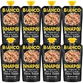 Bianco DiNapoli Organic NY Style Pizza Sauce, 8 Oz Pouch (Pack of 8) | Vine Ripened California Grown Tomatoes, with Garlic, S