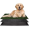 Artificial Grass Puppy Pee Pad for Dogs and Small Pets - 20x30 Reusable 3-Layer Training Potty Pad with Tray - Dog Housebreaking Supplies by PETMAKER