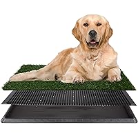 Artificial Grass Puppy Pee Pad for Dogs and Small Pets - 20x30 Reusable 3-Layer Potty Training Pad with Tray - Dog House and