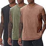 SnowElve 3 Pack Mens Workout Tank Tops Sleeveless