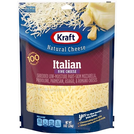 Kraft Cheese itln 5 w phily shrd 8oz (021000029303)