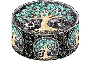 ASONLY 3 Inch Spice Grinder, Green Lucky Tree Pattern