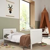 Tutti Bambini Rio 3-Piece Nursery Set White - 2-in-1 Cot Bed, Dresser & Wardrobe view 5