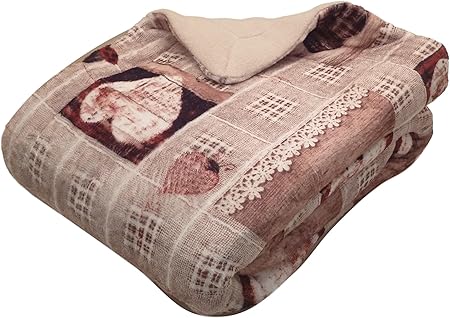 Idee Regalo Natale Amazon.Goldenhome Plaid Sofficiotto Seefeld Doppia Imbottitura Morbidissimo Idea Regalo Natale Amazon It Casa E Cucina