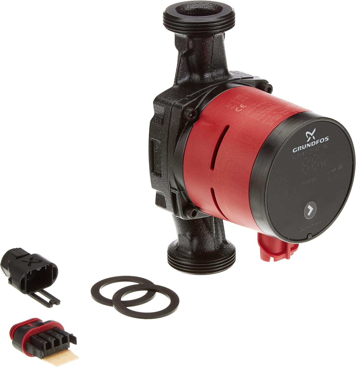 Grundfos 99160420 Alpha1 Circulation Pump 2560 180 mm, red, Black