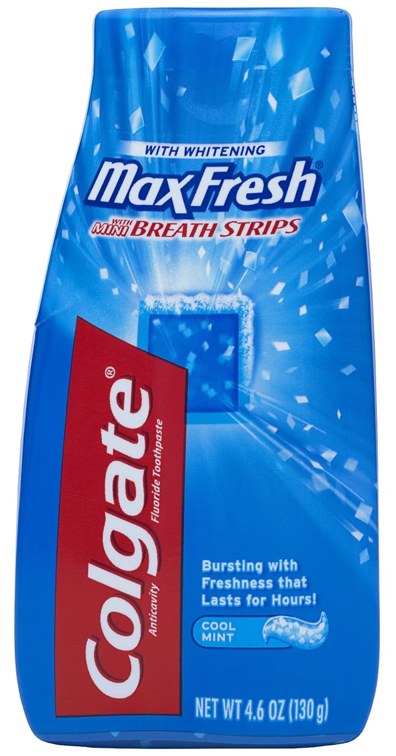 Colgate Max Fresh Liquid Toothpaste with Mini Breath Strips, Cool Mint